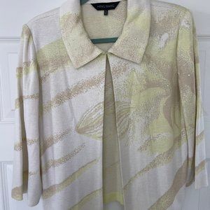 Ming Wang Knit Jacket Large